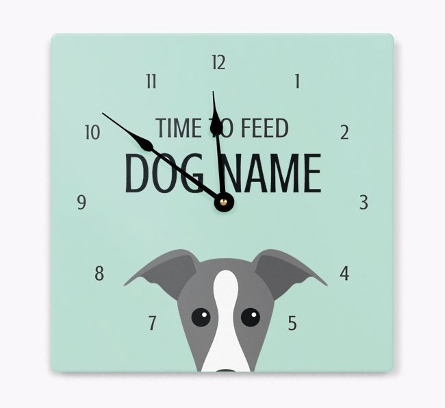 Time To Feed: Personalized {breedFullName} Wall Clock